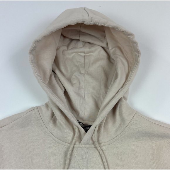 True Religion Patch Hit Hoodie Mens Large Beige Pullover Hooded Sweatshirt - Picture 3 of 12